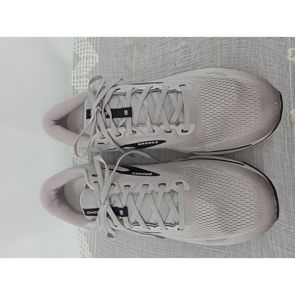 Brooks Ghost 15 Mens Running Shoes Grey Extra Wide 4E 1103934E098 Size 14
